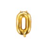 Balon foliowy Cyfra "0", 35cm, złoty