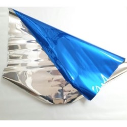 Folia celofan arkusz 50x70 cm.NIEBIESKI 50 szt.