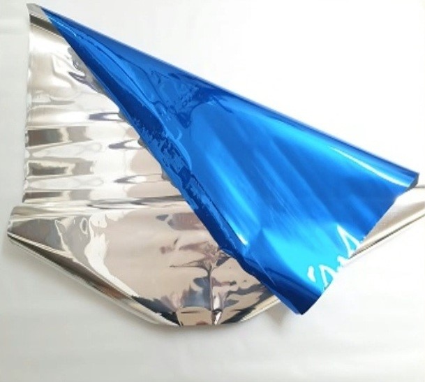 Folia celofan arkusz 50x70 cm.NIEBIESKI 50 szt.