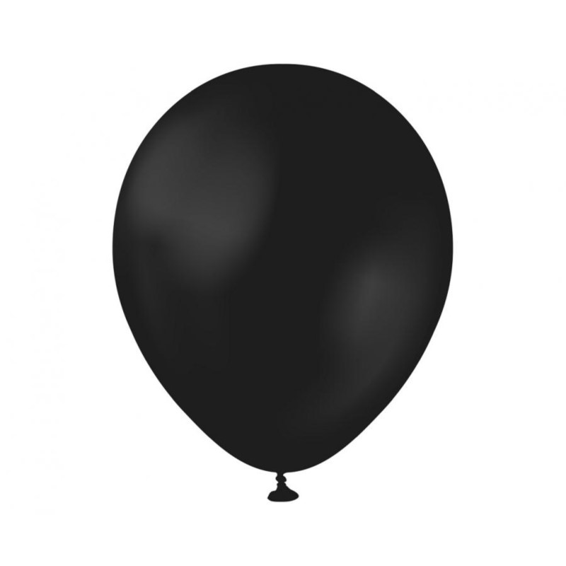 Balony Beauty&Charm, pastelowe czarne 5"/ 20 szt.