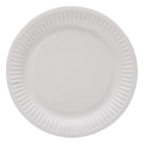 Talerze papierowe 18cm białe, 230g/m2, 100szt.