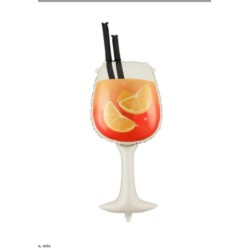 Balon foliowy Drink, 34x100 cm, mix