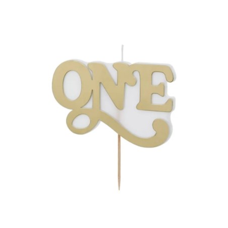 Świeczka urodzinowa ''ONE'', 3.8x6.5 cm