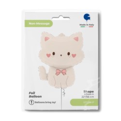 Balon foliowy Grabo 22'' 42x52 cm, Coquette Cat