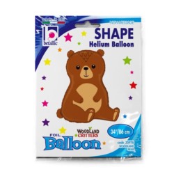 Balon Grabo 34" Woodland Bear Single Pack