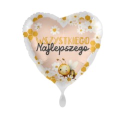 Balon foliowy serce Wszystkiego Najlepszego 43cm