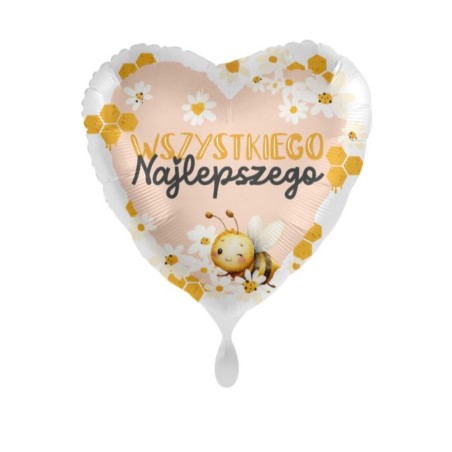 Balon foliowy serce Wszystkiego Najlepszego 43cm