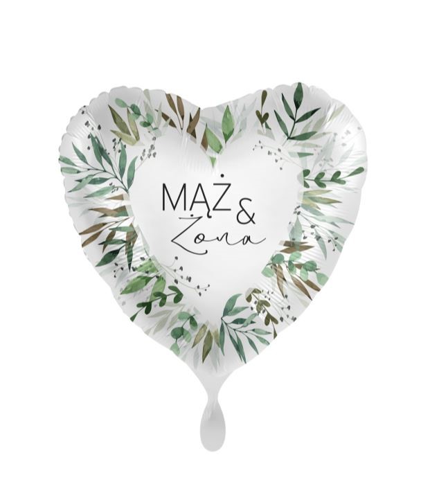 Balon Premioloon 18'' (43cm)  Mąż & Żona- natur...