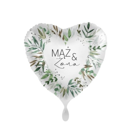Balon Premioloon 18'' (43cm)  Mąż & Żona- natur...