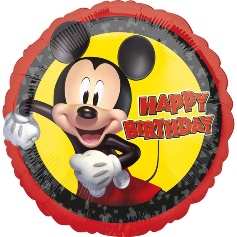 Balon foliowy Myszka Miki Happy Birthday 43cm