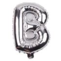 Balon foliowy 32" litera "B" srebrny
