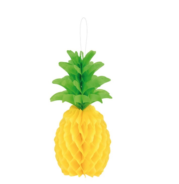 Dekoracja wisząca honeycomb Ananas 1 szt.