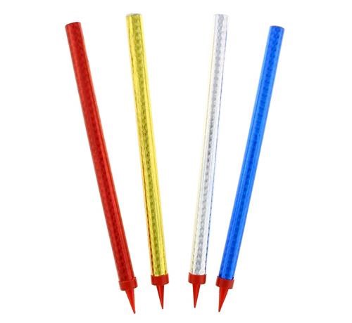 Fontanny tortowe holograficzne - 25 cm/ 4 szt.