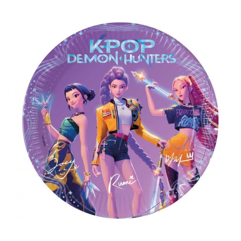 Talerzyki papierowe K-POP DEMON HUNTERS (FSC) 2...