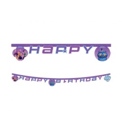 Baner papierowy HAPPY BIRTHDAY K-POP DEMON HUNTERS