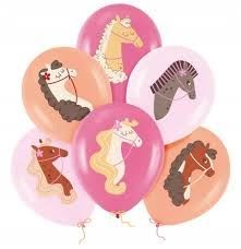 Balony Koniki 12 cali 6 szt. zestaw
