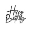 Topper na bok tortu Happy Birthday czarny DIY 1...
