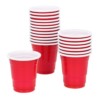 Czerwone kieliszki do shotów 6cl, 20 sztuk