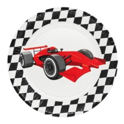 Talerzyki papierowe Racing, 23cm. 8szt.