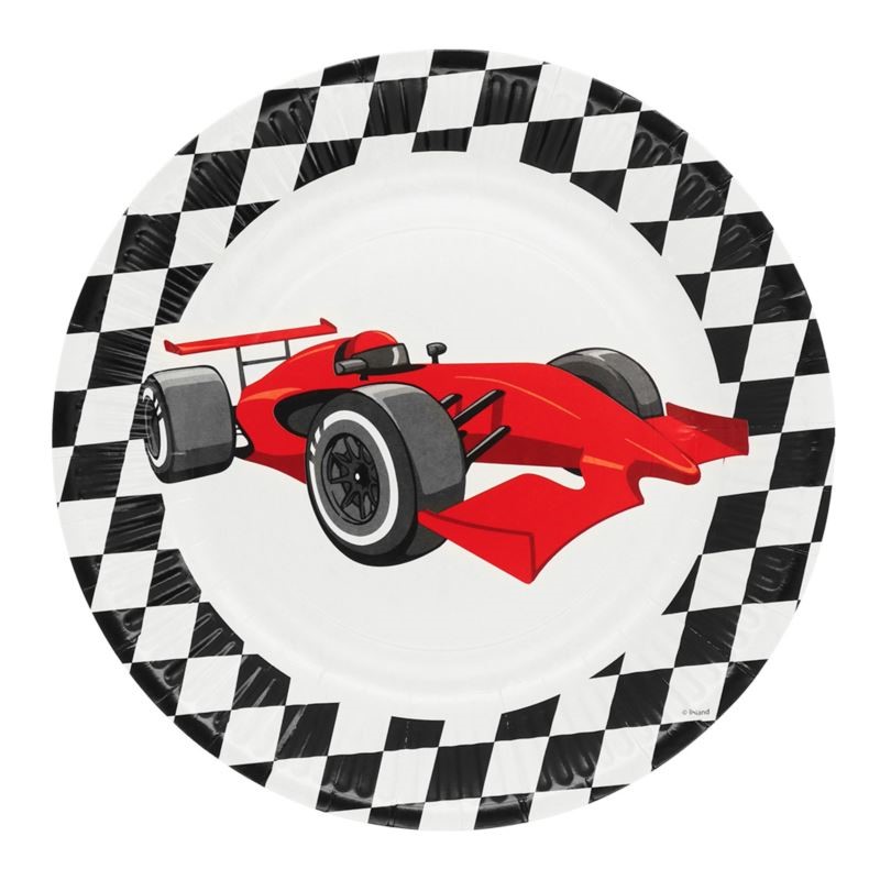 Talerzyki papierowe Racing, 23cm. 8szt.