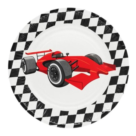 Talerzyki papierowe Racing, 23cm. 8szt.