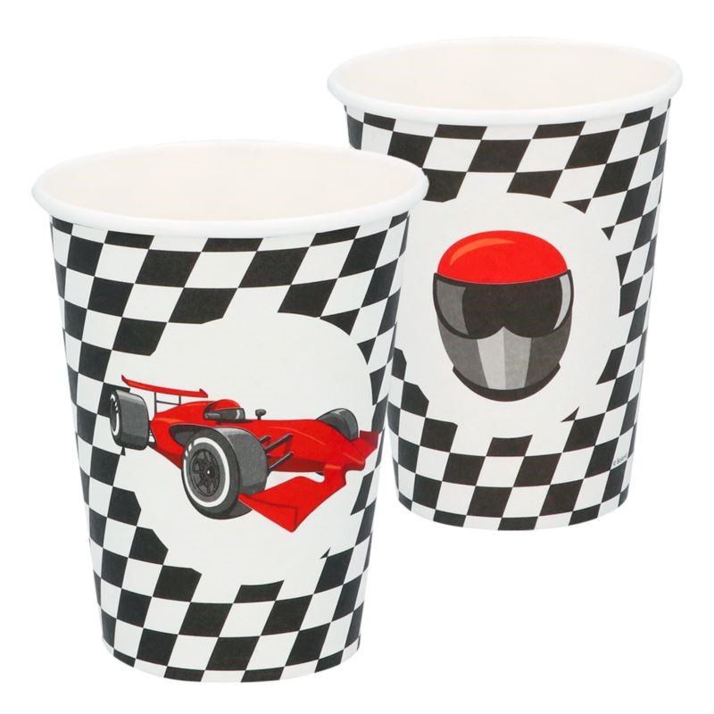 Kubeczki papierowe Racing. 250ml, 8szt.