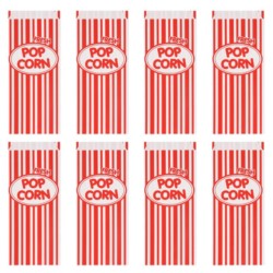 Zestaw 8 papierowych torebek na popcorn