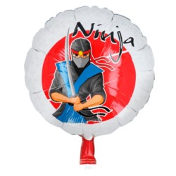 Balon foliowy Ninja - 45 cm - 1 szt.