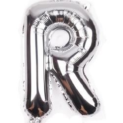 Balon foliowy 32" litera "R" srebrny