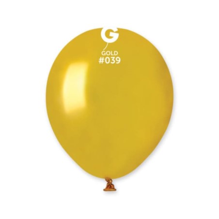 Balon AM50 metal 5" - "złoty" / 100 szt.