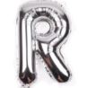Balon foliowy 32" litera "R" srebrny