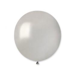 Balony Gemar 19", metalik srebrne, 25szt.
