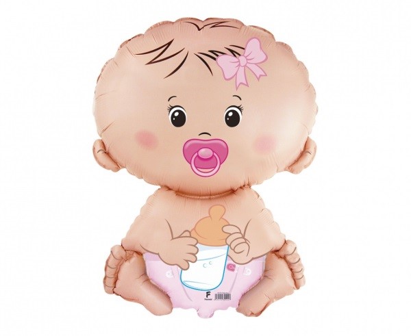 Balon foliowy 24" FX - "Bobas Dziewczynka"