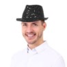 Kapelusz cekinowy czarny
