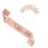 Szarfa i opaska urodzinowa HB rose gold