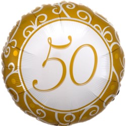 Balon Rocznica Slubu 50-lat 43 cm