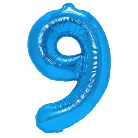 Balony foliowe ciemnoniebieskie 100cm "9"