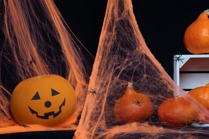 Halloween Pajęczyna pomarańczowa 20g