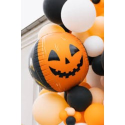 Balon foliowy Straszne dynie, 50 cm, pomarańczowo-