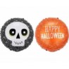 Balon foliowy 18" Czaszka, "Happy Halloween"