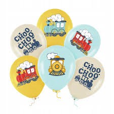 Balony Ciuchcia 12 cali 6 szt. zestaw