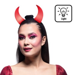 Halloween Tiara Diabelskie Rogi Led