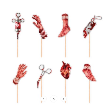 Toppery Halloween Bloody (8 szt.)