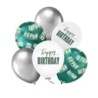 Balony Happy Birthday Dolary $$$ 12 cali 6 szt