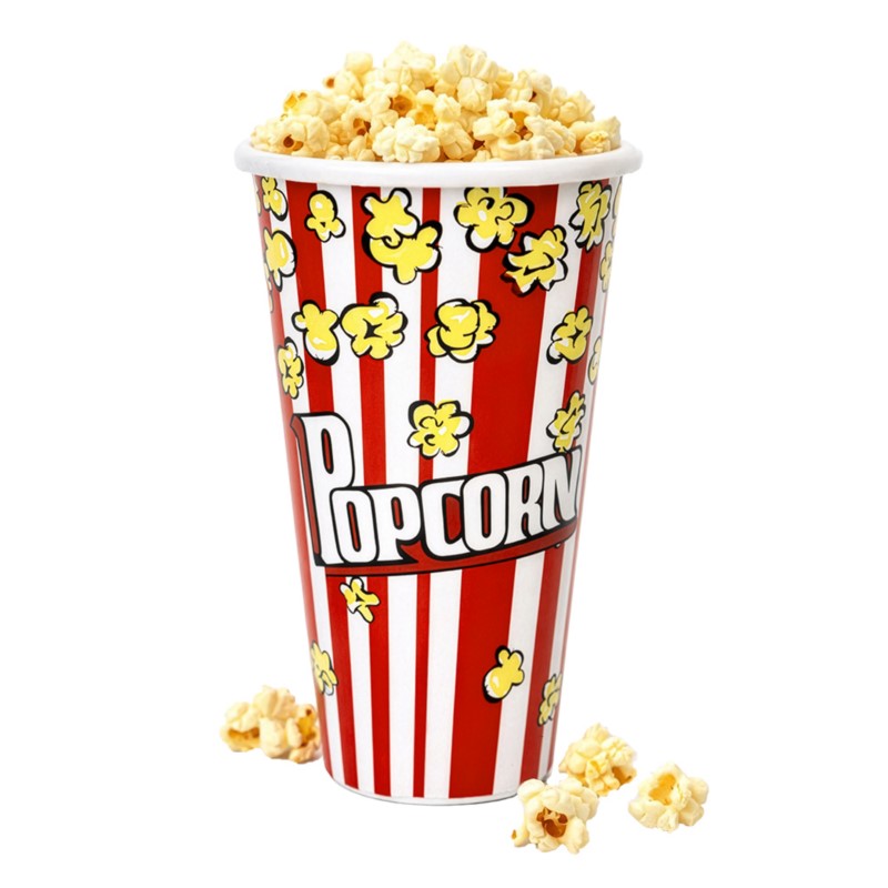 Plastikowy kubek na popcorn 18cm