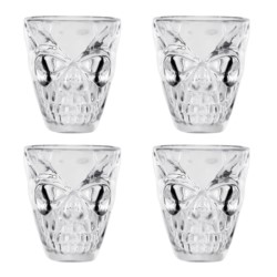 Halloweenowe kieliszki do shotów Czaszka 50ml 4szt