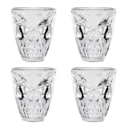 Halloweenowe kieliszki do shotów Czaszka 50ml 4szt