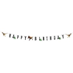 Baner Urodzinowy T-rex Happy Birthday