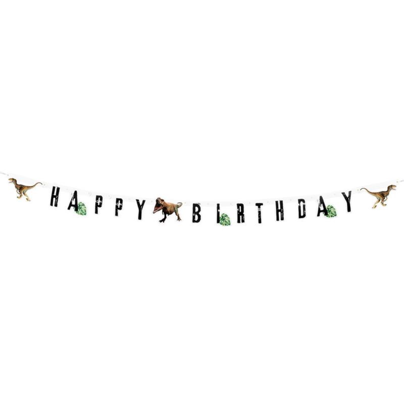 Baner Urodzinowy T-rex Happy Birthday