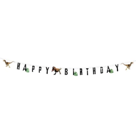 Baner Urodzinowy T-rex Happy Birthday